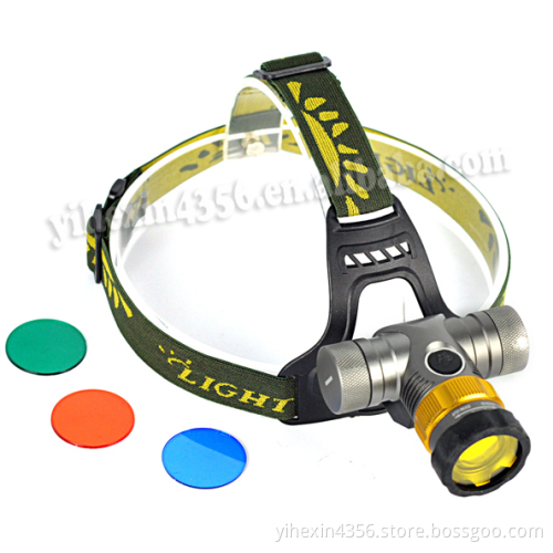 Multifunction 1000LM Long Range Cree XML T6 LED Fishing Headlamp(1*18650/3AAA)